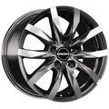 Borbet Cw5 Mistral Anthracite Glossy Polished 6x16 ET 68 5/130 Alufelge Grau