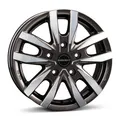 1x BORBET DESIGN CW5 mistral anthracite glossy polished 6.0Jx16 5x130 ET68