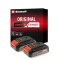 Original Einhell Akku PXC-Twinpack 2,5 Ah Power X-Change (Li-Ion, 18 V, 2X 2,5 Ah-Akkus, universell für alle PXC-Geräte, proaktives Batteriemanagement, angepasste Ladezyklen)