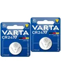 2x VARTA CR2477 3V Lithium Knopfzellen Batterien Quecksilberfrei