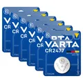6x VARTA CR2477 3V Lithium Batterie Knopfzelle 3 Volt ø24,5x7,7mm CR 2477