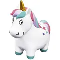 Moses Spardose 38048 Einhorn, 16 x 13,8 x 8 cm, weiß