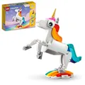 LEGO 31140 Creator 3-in-1 Magisches Einhorn, Seepferdchen, Pfau