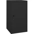 vidaXL Sattelschrank Schwarz 53x53x105 cm Stahl