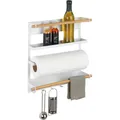 Wenko Magnetisches Kchenregal Magna wei/Bambus (54113100)
