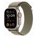 Apple Watch Ultra 2 49mm GPS + 4G Titangehäuse Olive Alpine Loop Gr. S