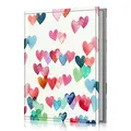 Fintie 10x15 cm Fotoalbum, Klein Fotoalben Zum Einstecken Hochzeit geburtstag jahrestag mit 26 Seiten für 52 Fotos, Urlaub Fotobuch, 4 X 6 Inch für Seiten, Herzregen