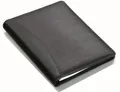 Alassio® Schreibmappe Schreibmappe Bormio A5 Lederimitat schwarz