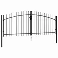 vidaXL Zauntor Woerden Doppeltür mit Dornenaufsatz 299,5 x 174,5 cm NEU