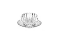 Sunay Dessertschale mit Unterteller, 12-teiliges Glasschalenset - Lotus Design, (12-tlg), Elegantes Design
