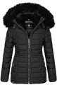 Navahoo Winterjacke Navahoo Umay Princess Damen Winter Steppjacke B900 mit kuschligem Teddyfell und abnehmbarer Kapuze
