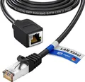 hb-digital Patchkabel Verlängerung 10m CAT7 RJ45 S/FTP PiMF LSZH schwarz