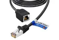 HB-DIGITAL LAN Kabel Verlängerung Patchkabel RJ45 CAT 7 S/FTP PiMF LSZH Netzwerkkabel, RJ45 (8P8C), RJ45 (1000 cm), Pins Vergoldet 3µ