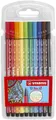 STABILO Fasermaler Pen 68 Etui mit 10 Farben Stabilo® 6810/PL Faserschreiber