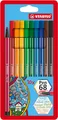 Stabilo Pen 68 Premium Filzstift 10er Pack Fasermaler in verschidenen Farben