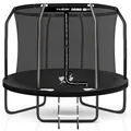 THUNDER Gartentrampolin mit Sicherheitsnetz & Leiter – Outdoor Trampolin für Kinder und Erwachsene – stabil & wetterfest (10 FT (305 cm))