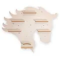 Kreative Feder Kinderregal MUSIKBOX-REGAL Pferd, für TONIE-BOX und TONIES inkl. 40 Metallplättchen rosa