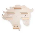 Regal „Pferd“ geeignet für Toniebox und Tonies inkl. 40 Metallplättchen für Flexible Befestigung der Tonie Figuren (Pferd)