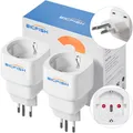 Adapter Schweiz, 2 Stück, Adapter Frankreich auf Schweiz, Adapter für Schweiz...