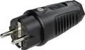 PC Electric 0512-ss Schutzkontaktstecker Vollgummi 250V Schwarz IP54