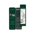 FABER CASTELL BLEISTIFT IM 6ER METALLETUI 6 HÄRTEN NEU OVP