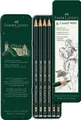 Faber-Castell 119063 Bleistift Castell 9000 Malen Zeichnen Schreiben 6er Etui