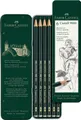 Faber-Castell - Castell 9000 Art Set Pencil (Pack of 6), Green Case of 6