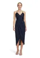 Vera Mont Damen Abendkleid mit Raffung 40, Night Sky