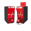 ATMOS Pellet Kessel PX20 mit integriertem 175 L Pelletbehälter und A25PX Brenner
