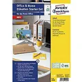 AVERY Zweckform Mehrzwecketiketten 49300 haftend DIN A4 Gelb, Naturbraun, Weiß 15 Blatt
