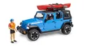 BRUDER - JEEP Wrangler rubicon mit Kajak und Figur - 1/16 - BRU2529