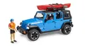 BRUDER, JEEP Wrangler rubicon mit Kajak und Figur, 1/16, BRU2529
