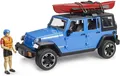 bruder 02529 - Jeep Wrangler Rubicon Unlimited mit Kajak & Figur - 1:16, Offroad