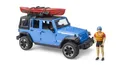 Bruder Wrangler Rubicon Unlimited Kajak und Radfahrer 02529
