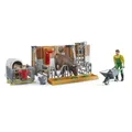 BRUDER® 62611 bworld Kuh- und Kälberstall mit Landwirt