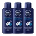 NIVEA MEN Body Lotion Revitalisierend Erfrischend 24h Feuchtigkeit 3 x 250 ml