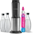 SodaStream Crystal 3.0 titan Vorteilspack Trinkwassersprudler mit 3 Glaskaraffen