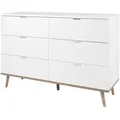 Kommode  Gallese , weiß , Maße (cm): B: 120 H: 86,5 T: 40.0