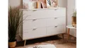 Kommode Anrichte Schrank Göteborg weiß Sonoma Eiche Wohnzimmerschrank 120 cm