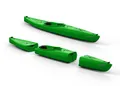 Kayak Innovation Natseq Solo modulares Kajak Einerkajak zerlegbar Tourenkajak Farbe:Grün