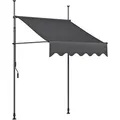 Garden Pleasure Klemmmarkise anthrazit 300,0 x 120,0 cm