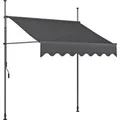 Garden Pleasure Klemmmarkise 300 cm x 300 cm Anthrazit