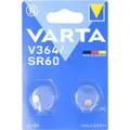 Varta Batterie Silver Oxide, Knopfzelle, 364, SR60, 1.55V (2 Stk., SR60, 20 mAh) (00364101402)