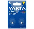 4 Varta Watch V 364 / SR60 Silver Oxide Uhrenbatterien im 2er Blister