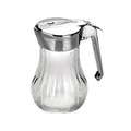Honigspender Glas 250ml Transparent Silber 8x8x15cm Ibili Anthrazit