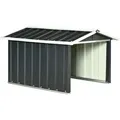 Outsunny - Metallschuppen - 86 x 100 x 63cm - dunkelgrau