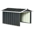 Outsunny Mähroboter-Garage Metallschuppen für Rasenmähroboter, BxTxH: 88x100x63 cm, für Mähroboter, (Garage für Rasenmäher, 1-St., Überdachung für Mühroboter), für Garten, Balkon, Dunkelgrau