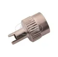 Ventilkappe mit Werkzeug + Dichtring - Metall - VG8- Gewinde mit Schlüsselansatz