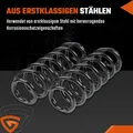 2x FEDER FAHRWERKSFEDER HINTEN FÜR OPEL CORSA D S07 2006-2014 1.2 1.3 1.4 1.7