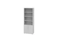 HAMMERBACHER Aktenschrank Regal 6OH Türen 2OH grau/grau